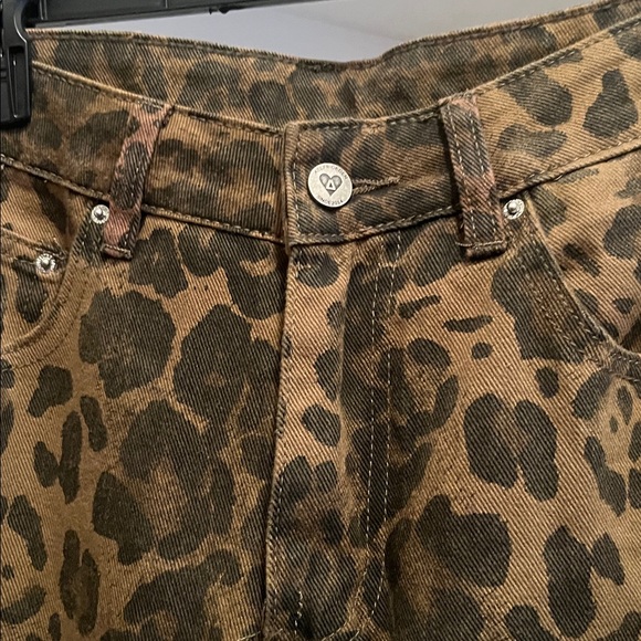 Aelfric Eden Size 30 wide leg Leopard Y2K jeans - Picture 4 of 8